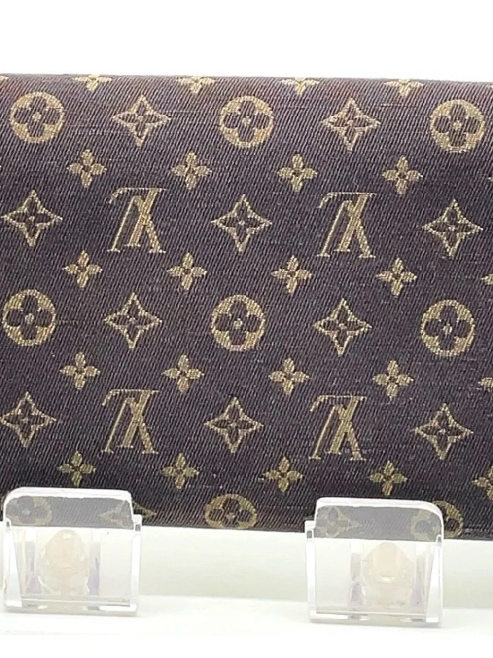 Auth Louis Vuitton Monogram Mini Lin Portefeuille Sarah